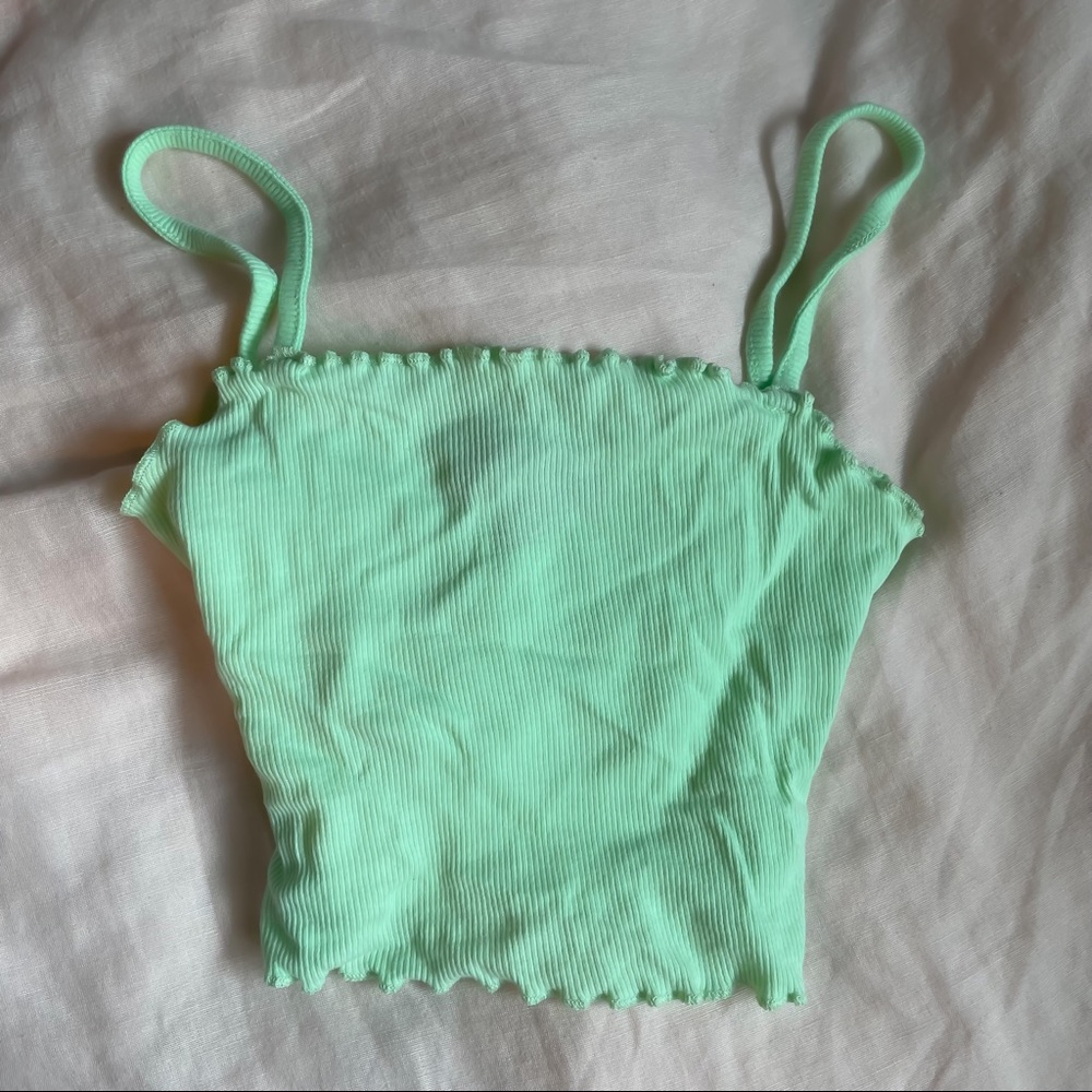 Topshop lettuce hem baby tank